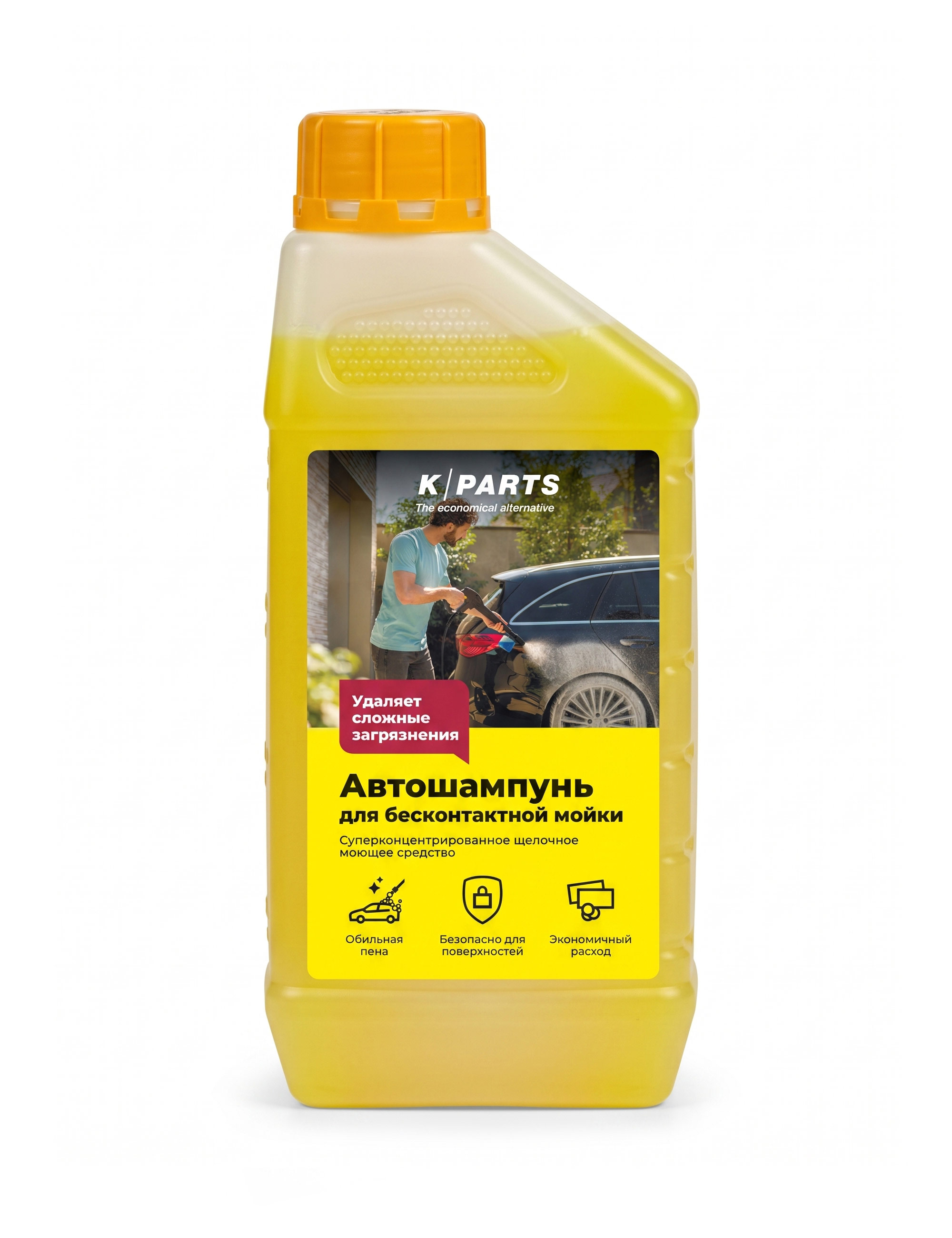 Автошампунь K-parts Soft для бесконтактной мойки, 1 л